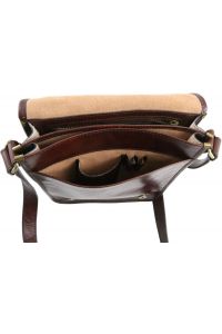 Ανδρικό Τσαντάκι Δερμάτινο Messenger TL141255 Μελί Tuscany Leather