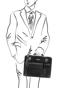 Επαγγελματική Τσάντα Δερμάτινη Venezia Μαύρο Tuscany Leather