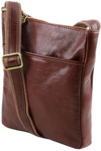 Ανδρικό Τσαντάκι Δερμάτινο Jason Μαύρο Tuscany Leather