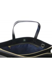 Γυναικεία Επαγγελματική Τσάντα Δερμάτινη Palermo TL141369 Μαύρο Tuscany Leather