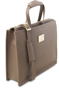 Γυναικεία Επαγγελματική Τσάντα Δερμάτινη Palermo TL141369 Κόκκινο Tuscany Leather