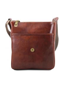 Ανδρικό Τσαντάκι Δερμάτινο John Καφέ Tuscany Leather