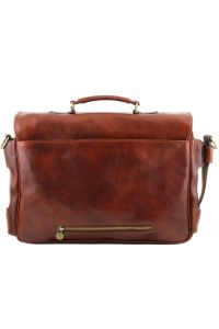 Επαγγελματική Τσάντα Δερμάτινη Ventimiglia με Smart Connect™ Μαύρο Tuscany Leather