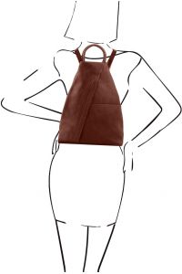 Γυναικείο Τσαντάκι Δερμάτινο Shanghai TL140963 Καφέ Tuscany Leather