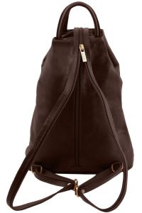 Γυναικείο Τσαντάκι Δερμάτινο Shanghai TL140963 Καφέ Σκούρο Tuscany Leather