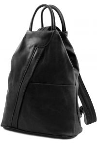 Γυναικείο Τσαντάκι Δερμάτινο Shanghai TL140963 Μαύρο Tuscany Leather