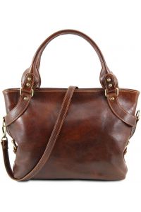 Γυναικεία Τσάντα Δερμάτινη Ilenia Μαύρο Tuscany Leather