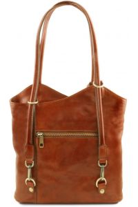 Γυναικεία Τσάντα Δερμάτινη Patty Μελί Tuscany Leather