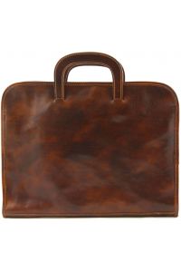 Επαγγελματική Τσάντα Δερμάτινη Sorrento TL141022 Καφέ Tuscany Leather