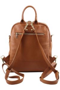 Γυναικεία Τσάντα Πλάτης Δερμάτινη TL141376 Κονιάκ Tuscany Leather