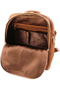 Γυναικεία Τσάντα Πλάτης Δερμάτινη TL141376 Κονιάκ Tuscany Leather