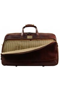 Δερμάτινος  Σάκος Ταξιδίου Trolley Bora Bora L Καφέ σκούρο Tuscany Leather