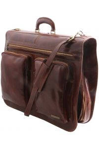 Βαλίτσα / Θήκη Ενδυμάτων Δερμάτινη Tahiti TL3030 Καφέ σκούρο Tuscany Leather