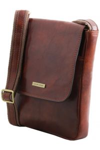 Ανδρικό Τσαντάκι Δερμάτινο John Καφέ Tuscany Leather