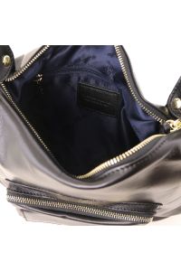 Γυναικεία Τσάντα Δερμάτινη Ώμου / Πλάτης TL141535 Μαύρο Tuscany Leather