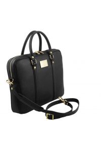 Τσάντα Laptop Δερμάτινη Prato TL141626 Μαύρο Tuscany Leather