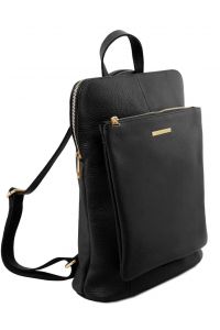 Γυναικεία Τσάντα Πλάτης - Ώμου Δερμάτινη TL141682 Μαύρο Tuscany Leather