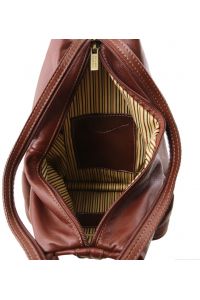 Γυναικείο Τσαντάκι Δερμάτινο Shanghai TL140963 Καφέ Tuscany Leather