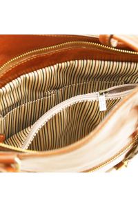 Γυναικεία Τσάντα Δερμάτινη Patty Μελί Tuscany Leather