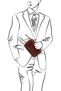 Ανδρικό Τσαντάκι Δερμάτινο Ivan TL140849 Καφέ Tuscany Leather