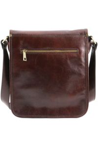 Ανδρικό Τσαντάκι Δερμάτινο Messenger TL141255 Μελί Tuscany Leather