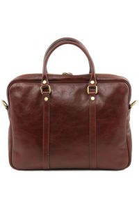 Γυναικεία Τσάντα Laptop 15.6" Δερμάτινη Prato TL141283 Μαύρο Tuscany Leather