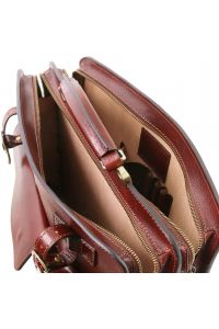 Επαγγελματική Τσάντα Δερμάτινη Venezia Μαύρο Tuscany Leather