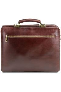 Επαγγελματική Τσάντα Δερμάτινη Venezia Μελί Tuscany Leather