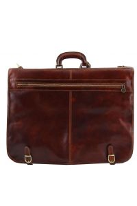 Βαλίτσα / Θήκη Ενδυμάτων Δερμάτινη Tahiti TL3030 Καφέ σκούρο Tuscany Leather