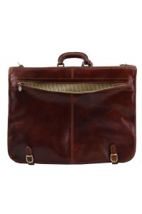 Βαλίτσα / Θήκη Ενδυμάτων Δερμάτινη Tahiti TL3030 Καφέ σκούρο Tuscany Leather