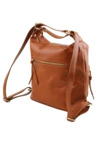 Γυναικεία Τσάντα Δερμάτινη Ώμου / Πλάτης TL141535 Μαύρο Tuscany Leather