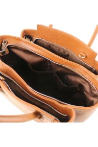 Γυναικεία Τσάντα Δερμάτινη Tulipan TL141727 Κονιάκ Tuscany Leather