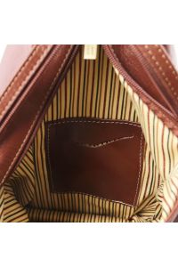 Γυναικείο Τσαντάκι Δερμάτινο Shanghai TL140963 Καφέ Tuscany Leather