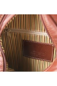 Γυναικείο Τσαντάκι Δερμάτινο Shanghai TL140963 Καφέ Σκούρο Tuscany Leather