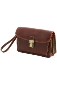 Ανδρικό Τσαντάκι Δερμάτινο Max TL8075 Καφέ Tuscany Leather