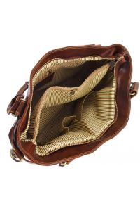 Γυναικεία Τσάντα Δερμάτινη Ilenia Μαύρο Tuscany Leather