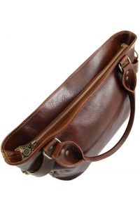 Γυναικεία Τσάντα Δερμάτινη Ilenia Κόκκινο Tuscany Leather