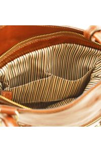 Γυναικεία Τσάντα Δερμάτινη Patty Μελί Tuscany Leather