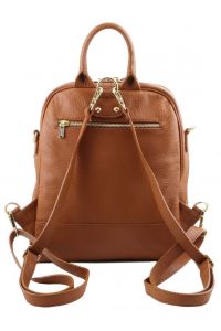 Γυναικεία Τσάντα Πλάτης Δερμάτινη TL141376 Κονιάκ Tuscany Leather