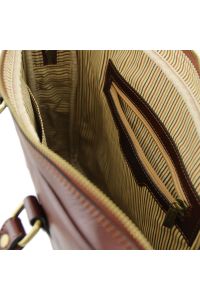 Γυναικεία Τσάντα Laptop 15.6" Δερμάτινη Prato TL141283 Καφέ Tuscany Leather