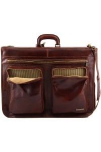 Βαλίτσα / Θήκη Ενδυμάτων Δερμάτινη Tahiti TL3030 Καφέ σκούρο Tuscany Leather