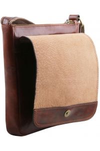 Ανδρικό Τσαντάκι Δερμάτινο John Καφέ Tuscany Leather