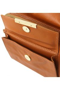 Γυναικεία Τσάντα Δερμάτινη Ώμου / Πλάτης TL141535 Κονιάκ Tuscany Leather