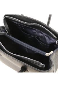 Γυναικεία Τσάντα Δερμάτινη Camelia Μαύρο Tuscany Leather