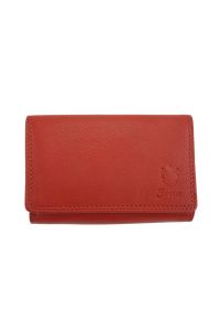 Δερμάτινο Πορτοφόλι Rina Firenze Leather PF060 Κόκκινο