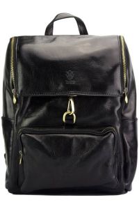 Δερμάτινο Backpack Connor Firenze Leather 60005 Μαύρο