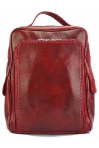 Δερμάτινη Τσάντα Πλάτης Gabriele Firenze Leather 6538 Σκούρο Κόκκινο