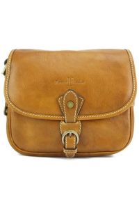Δερμάτινη Τσάντα Ώμου Enrica R Firenze Leather 7552 Tan