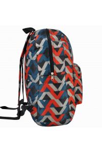 Τσάντα Πλάτης Πολυεστέρα Geometric 30x15x39cm Πολύχρωμο