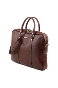 Γυναικεία Τσάντα Laptop 15.6" Δερμάτινη Prato TL141283 Καφέ Tuscany Leather
